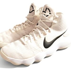 Nike Hyperdunk 2017 Flyknit White Black 897808-100 Men's Size 8.5 - Very Good